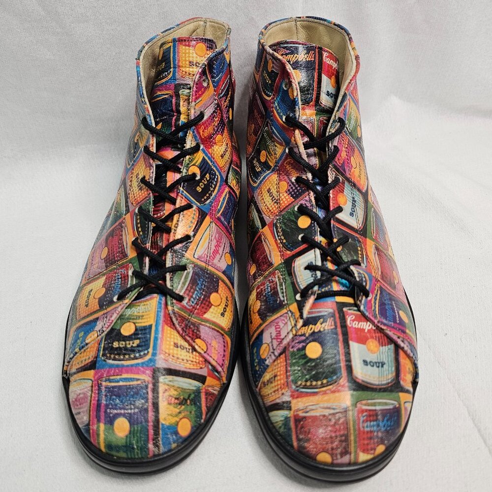 Icon Shoes Andy Warhol Campbell's Soup Cans 50th Anniversary Unisex Size M6 - W8 - Picture 2 of 14